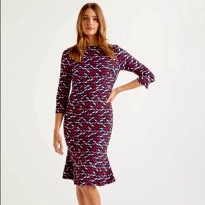 NEW! Boden Violette Dress in Navy Ribbons